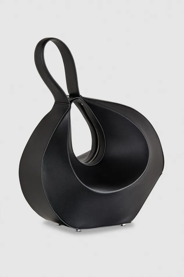 Patrizia Pepe Black Large Hobo Bangle Bag Nero Bags Handbags