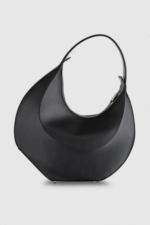 Patrizia Pepe Black Large Hobo Bangle Bag Nero Bags Handbags