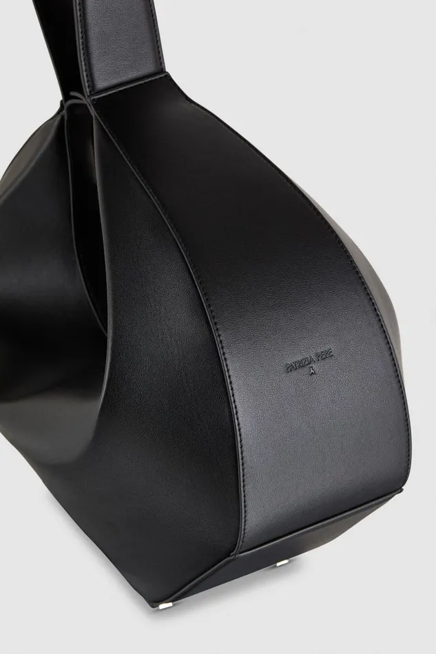 Patrizia Pepe Black Large Hobo Bangle Bag Nero Bags Handbags