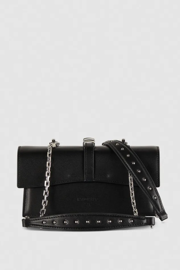 Patrizia Pepe Fly Bamby Metal Black Nero Bags Handbags