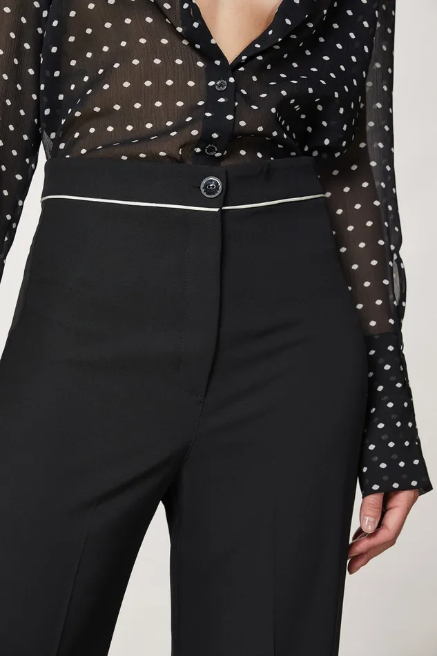 Patrizia Pepe Palazzo Pants Black Nero Apparel Palazzo