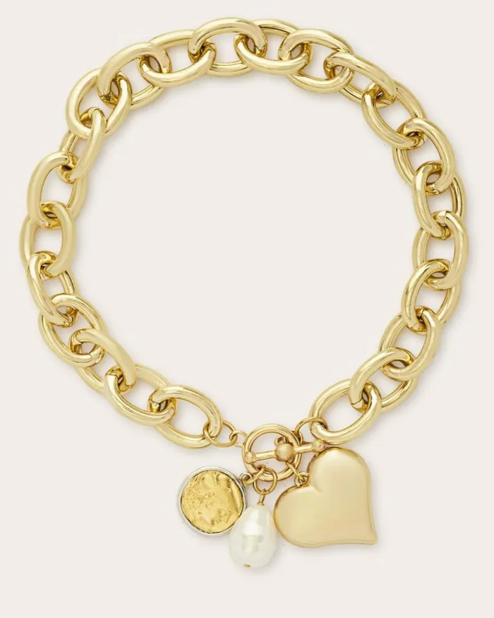 Ramy Brook Jewelry Women Heart Charm Necklace Gold