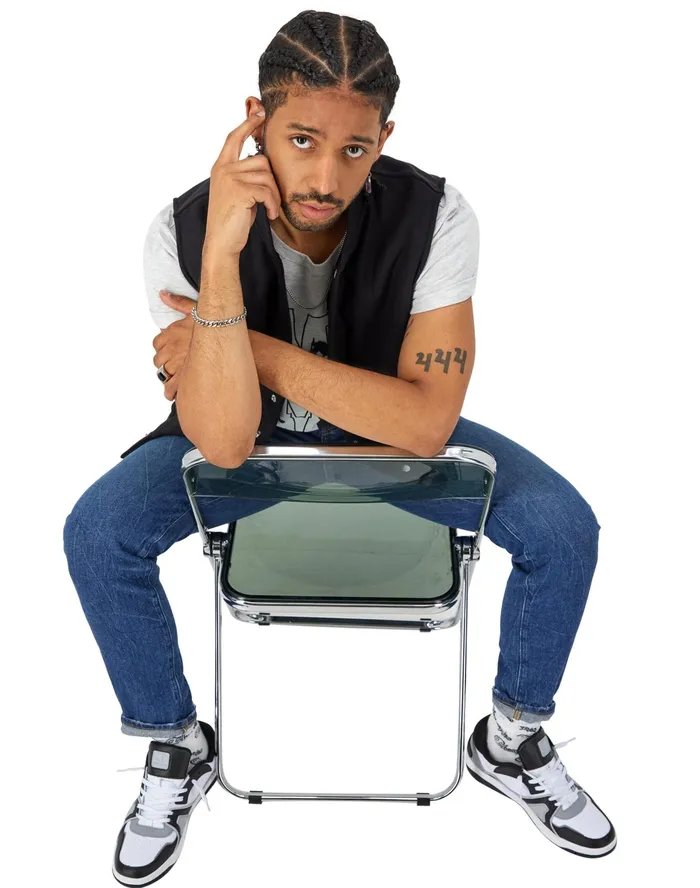 Reverse Weave Vest Script Logo Black Men Champion Jackets