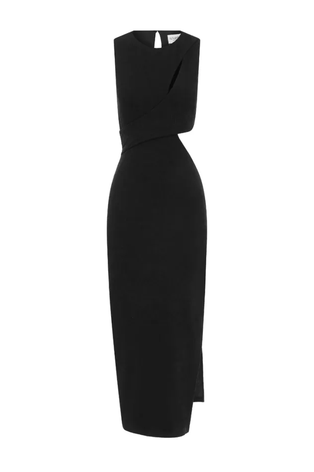 Runaway The Label Midi Dresses Misty Midi Dress Black 8211 Women Runaway The Label Midi Dresses Misty Midi Dress Black 8211 Women