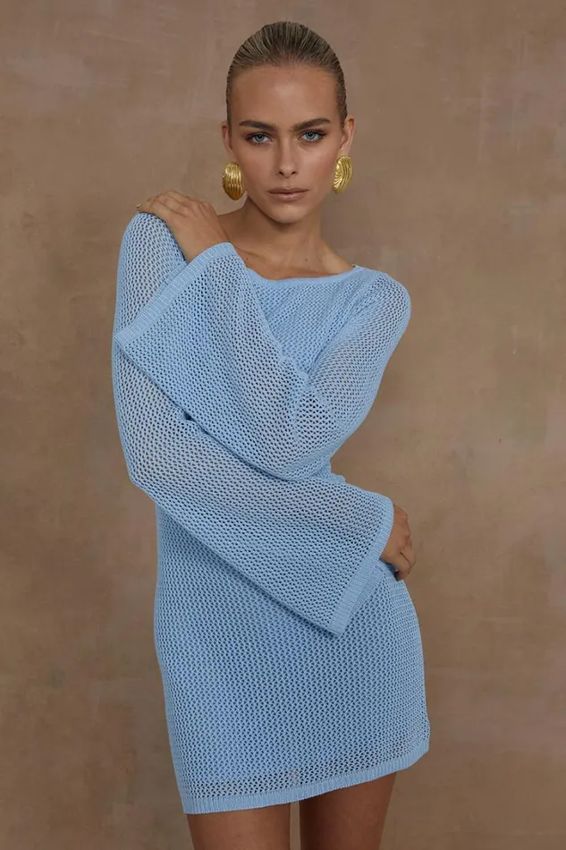 Runaway The Label Mini Dresses MARIS MINI DRESS Ice Blue 8211 Women