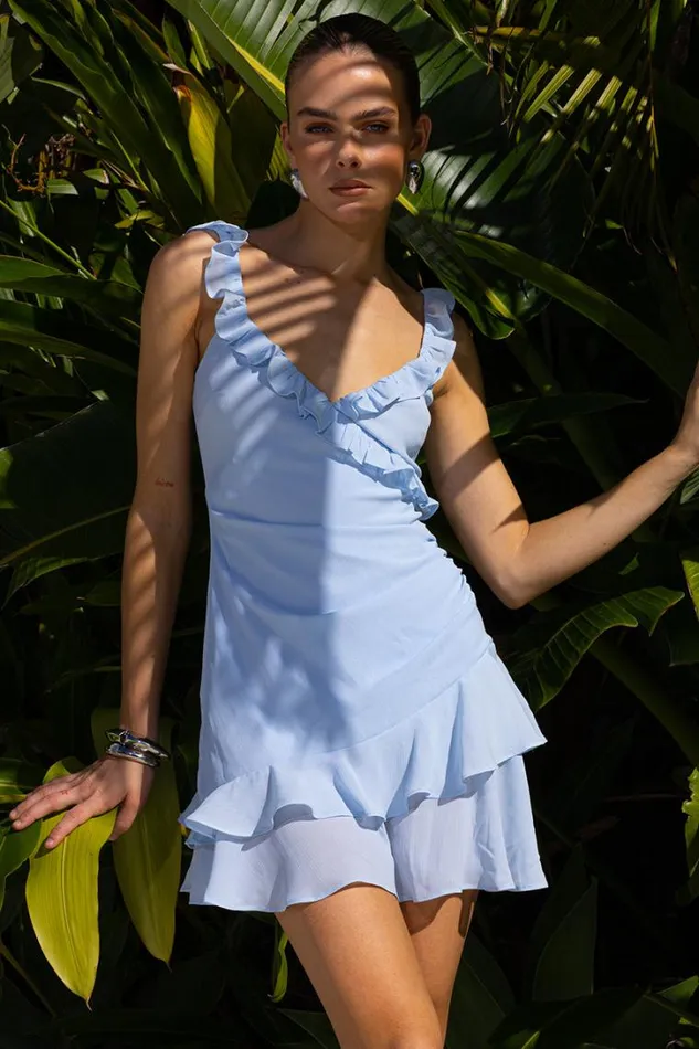 Runaway The Label Mini Dresses MINCIA MINI DRESS Sky 8211 Women