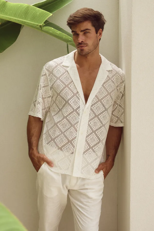 Runaway The Label Shirts TULUM SHIRT Ivory 8211 Men