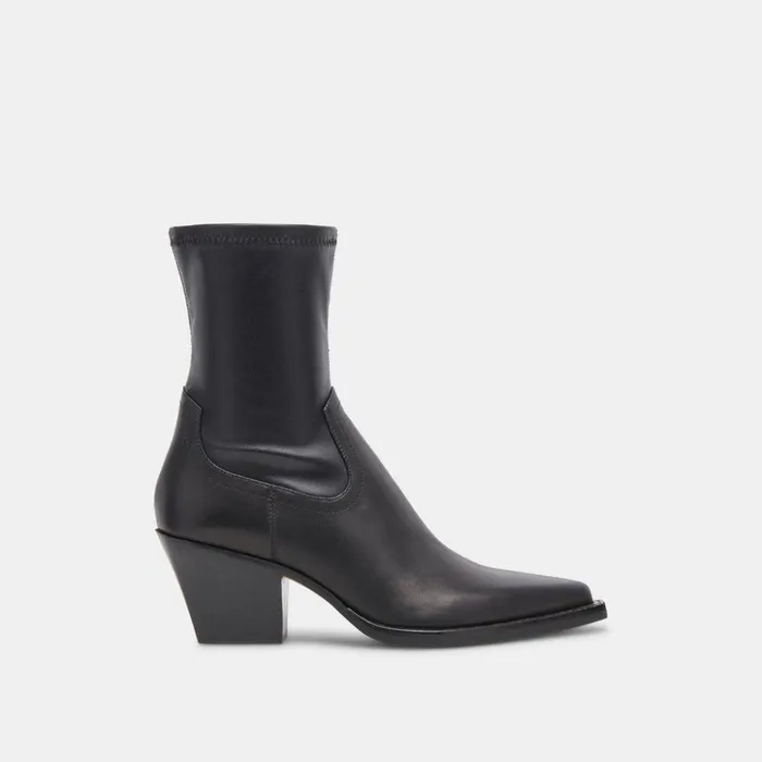 Rutger Boots Black Leather Women Dolce Vita Boots and Booties