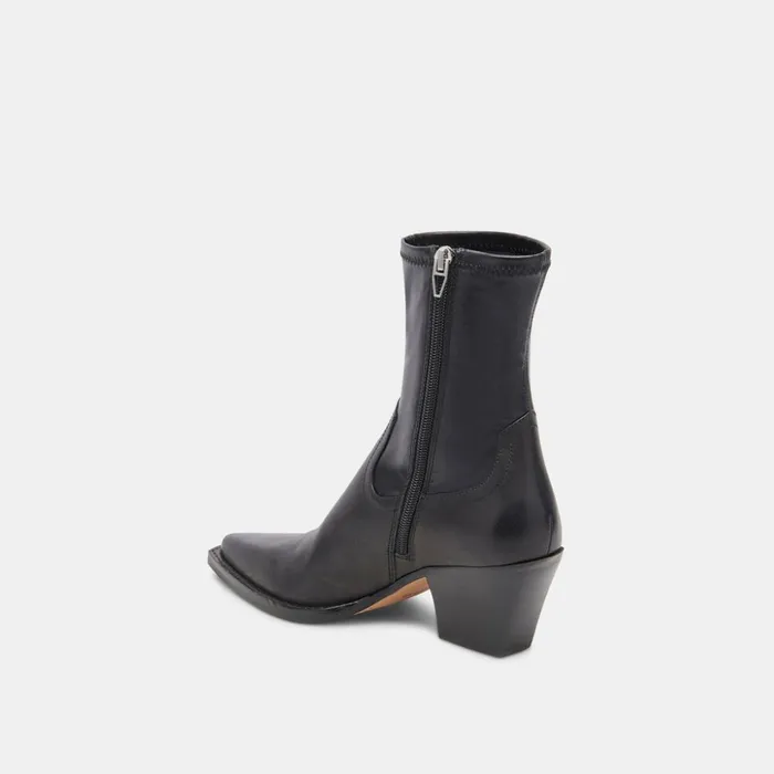 Rutger Boots Black Leather Women Dolce Vita Boots and Booties