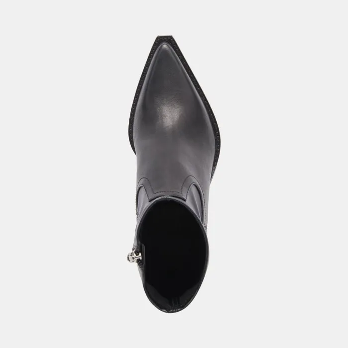 Rutger Boots Black Leather Women Dolce Vita Boots and Booties