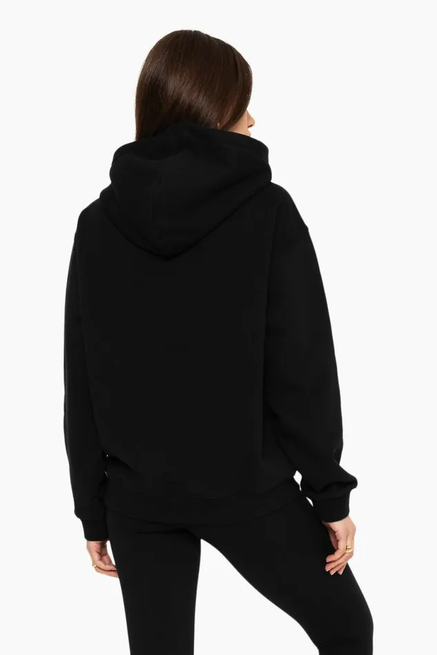 SET ACTIVE Tops HEAVYWEIGHT SWEATS HOODIE 8211 ONYX 8211 Women