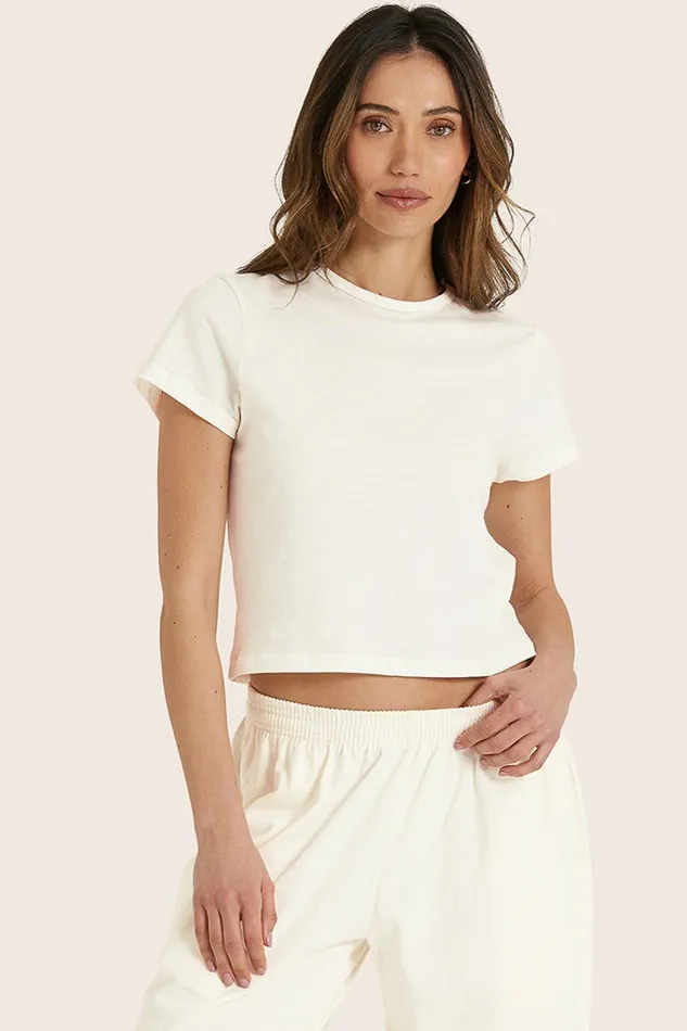 SET ACTIVE Tops Tanks Tees CLASSIC COTTON DAILY TEE 8211 BLANC 8211 Women