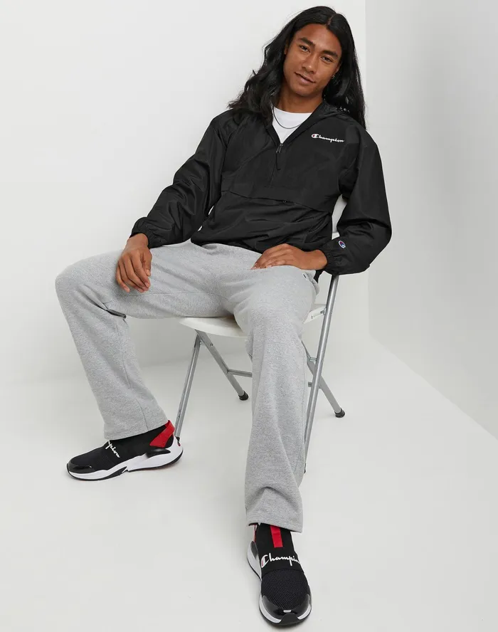 Stadium Packable Jacket Script Logo Black MenWomen Champion Jackets