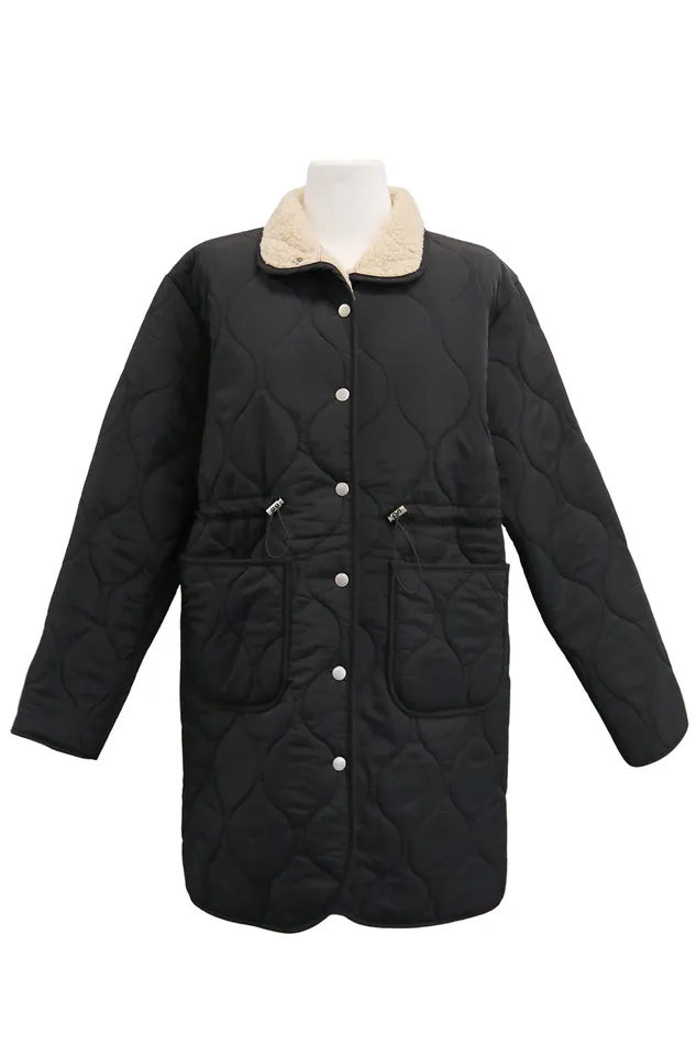 Storets Blair Quilted Borg Coat Women Jackets and Coats