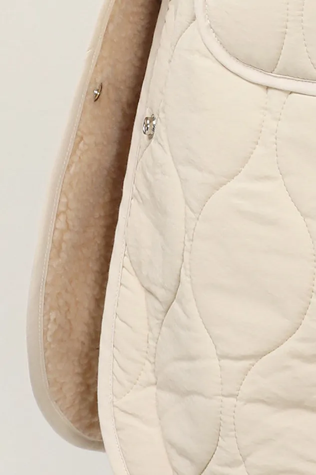 Storets Blair Quilted Borg Coat Women Jackets and Coats