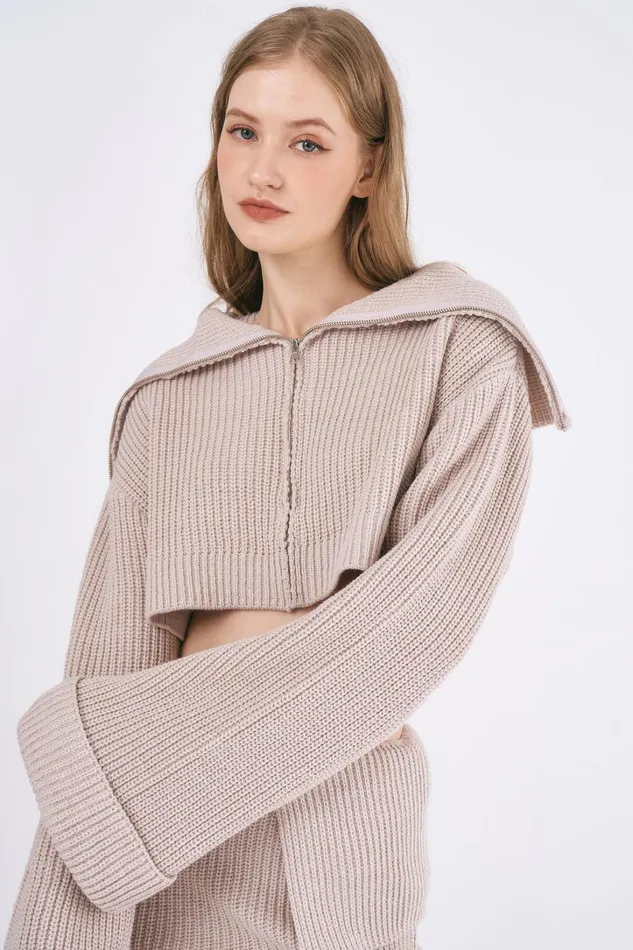 Storets Jade Chunky Knitted Jacket Women Jackets and Coats Storets Jade Chunky Knitted Jacket Women Jackets and Coats