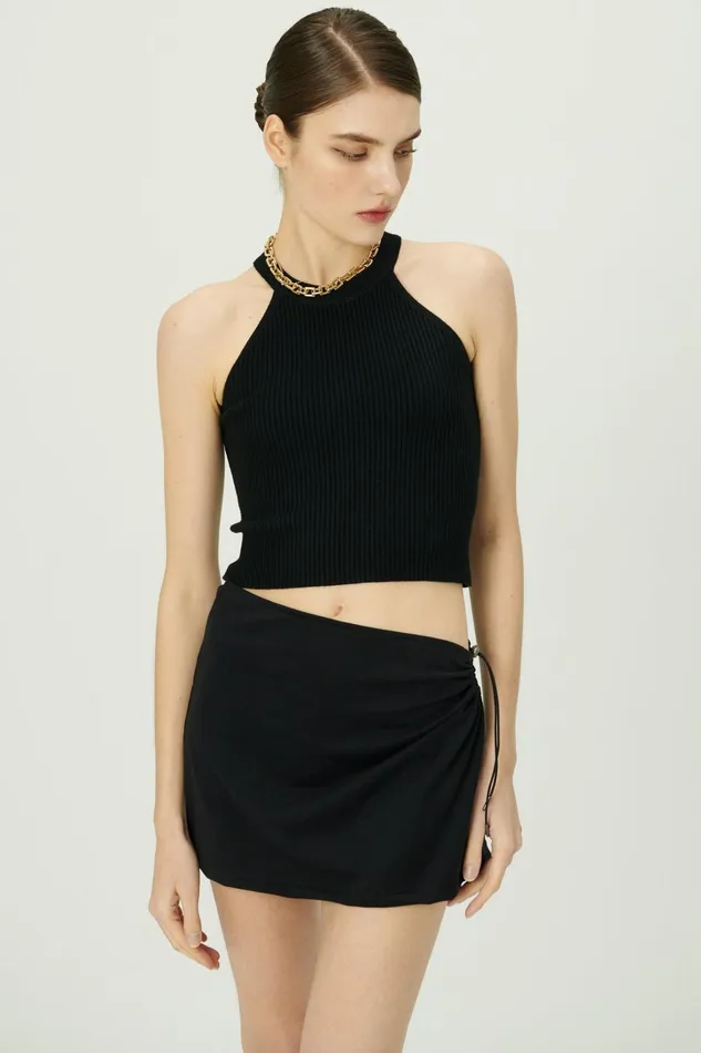 Storets Jasmine Drawstring Waist Jersey Skirt Women Skirts