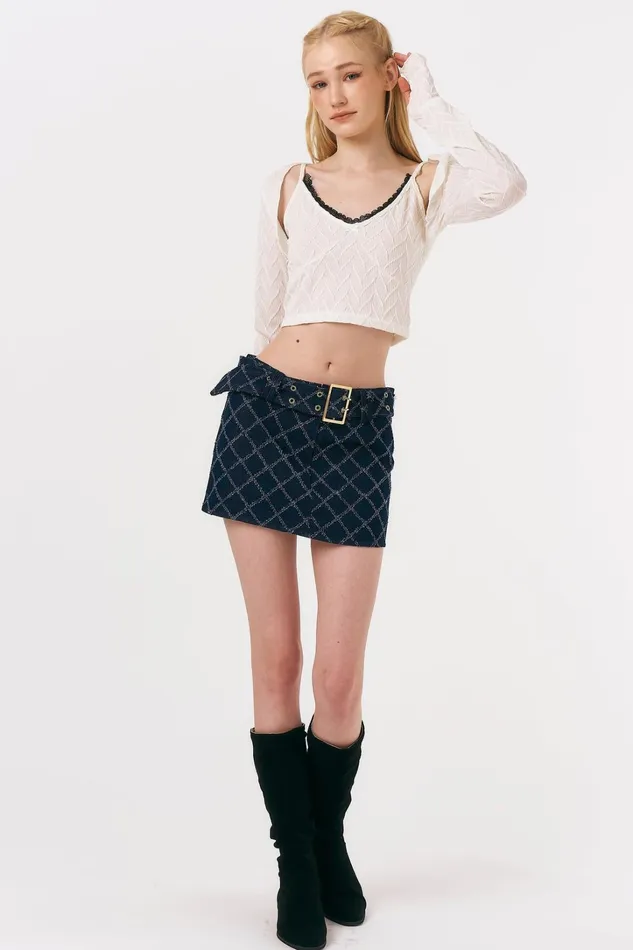 Storets Melissa Micro Mini Denim Skirt Women Skirts