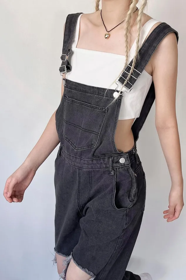Storets Nora Cut Out Overalls Women Jeans Storets Nora Cut Out Overalls Women Jeans