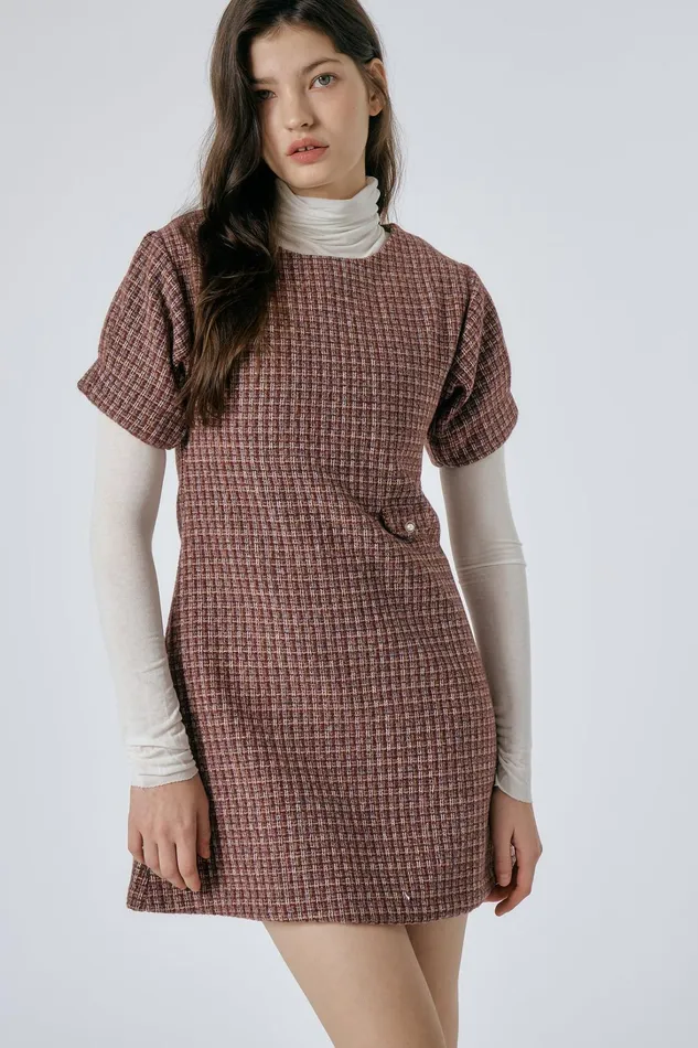 Storets Scarlett Tweed Mini Dress Women Mini Dresses