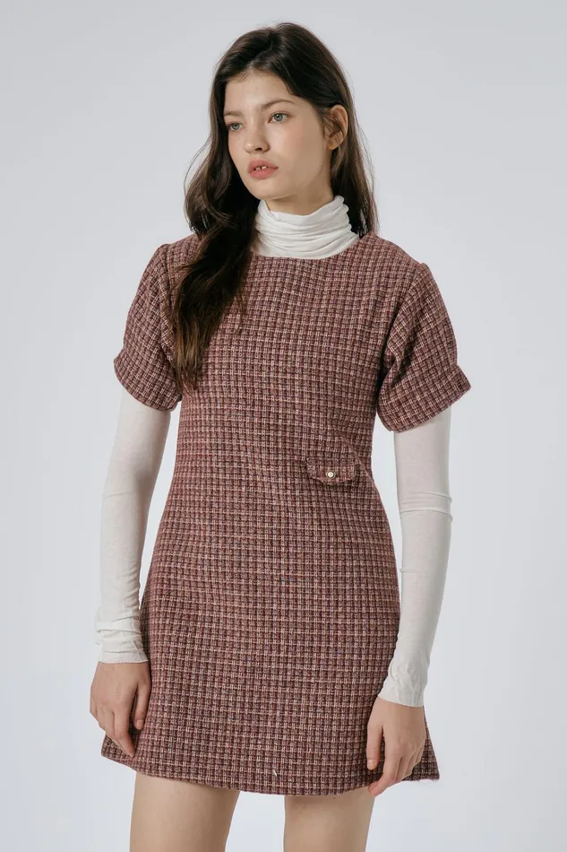 Storets Scarlett Tweed Mini Dress Women Mini Dresses