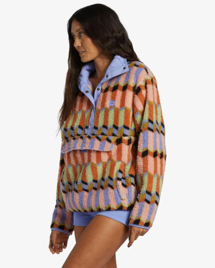 Switchback Mock Neck Fleece Multi Women Billabong Sweatshirts and Fleece