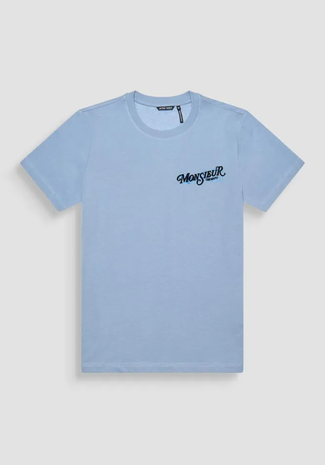 TShirts And Polo Men Antony Morato Regular Fit TShirt In Jersey Cotton Fabric With Print Powder TShirts And Polo Men Antony Morato Regular Fit TShirt In Jersey Cotton Fabric With Print Powder