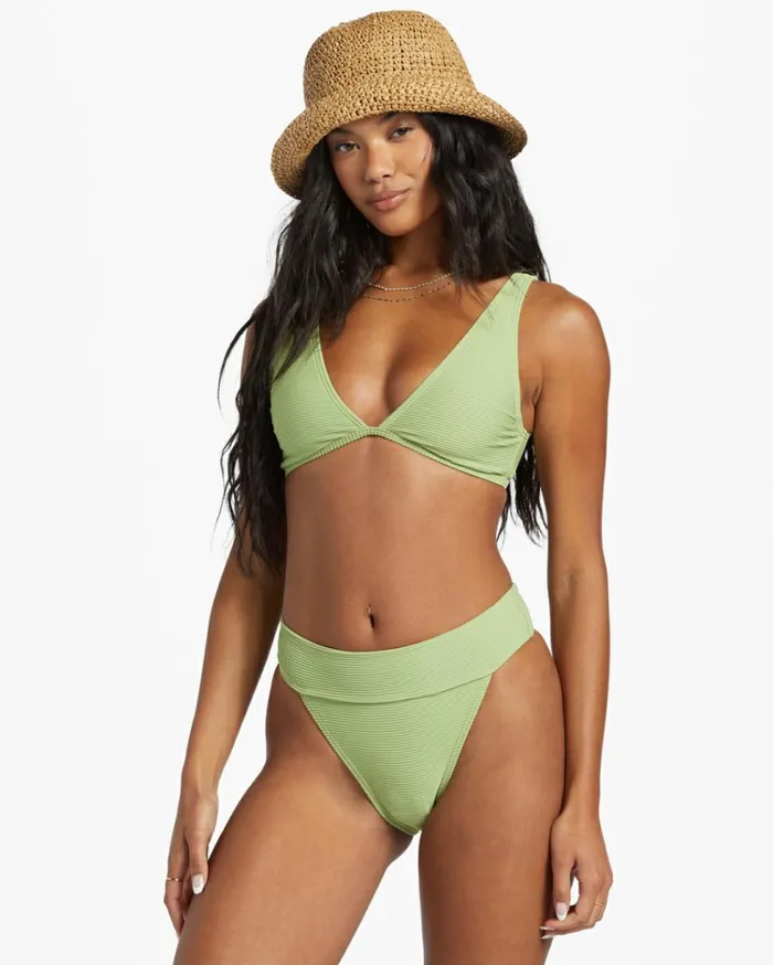 Tanlines Aruba Bikini Bottoms Palm Green Women Billabong Bikinis