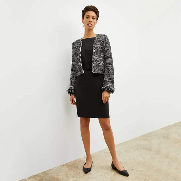 The Cynthia Dress 8211 Washable Wool Twill Black Women Dresses M M LaFleur