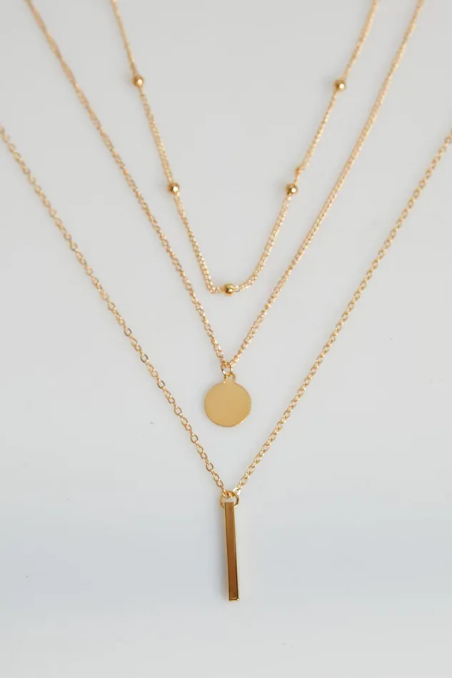 The Guest List Necklace In Gold Women Showpo Gold Plated Jewelry