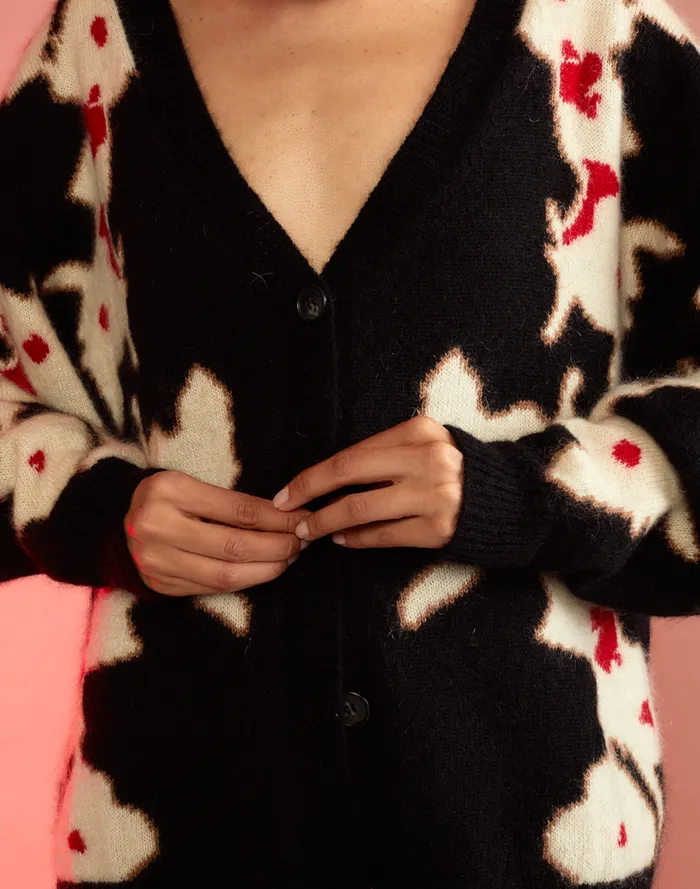 Tops Women Cynthia Rowley Intarsia Cardigan
