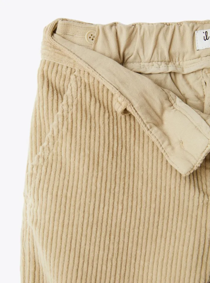 Trousers Boy 216 Il Gufo Cotton Corduroy Trousers With Ribbing