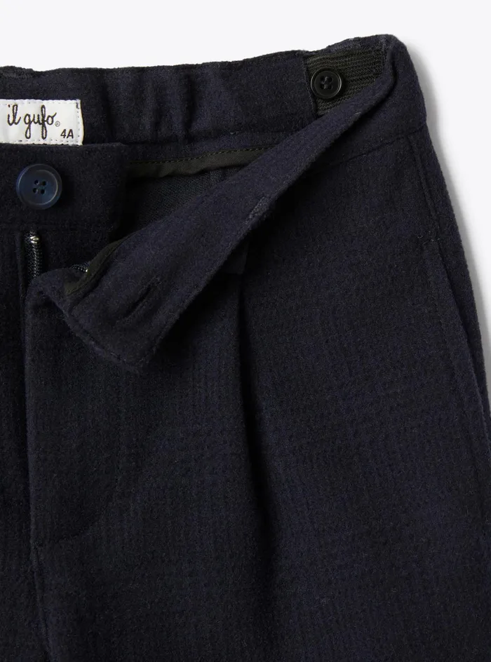 Trousers Boy 216 Il Gufo Trousers In Prince Of Wales Check