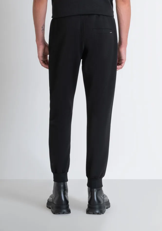 Trousers Men Antony Morato Regular Fit Sweatpants In Black Scuba Fabric Black