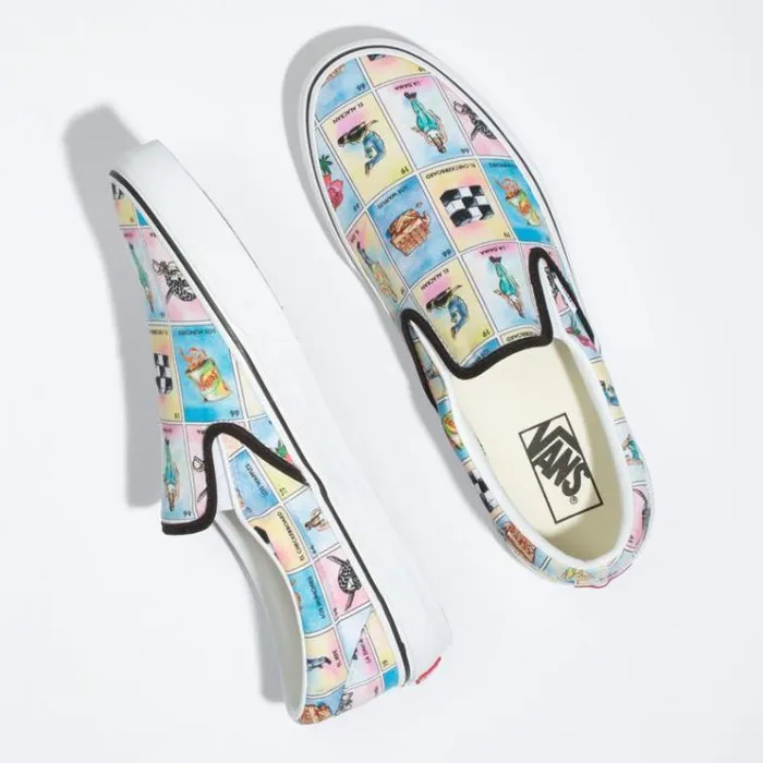 Vans LosSlipOn MultiTrue White Mens Classics Shoes Vans LosSlipOn MultiTrue White Mens Classics Shoes