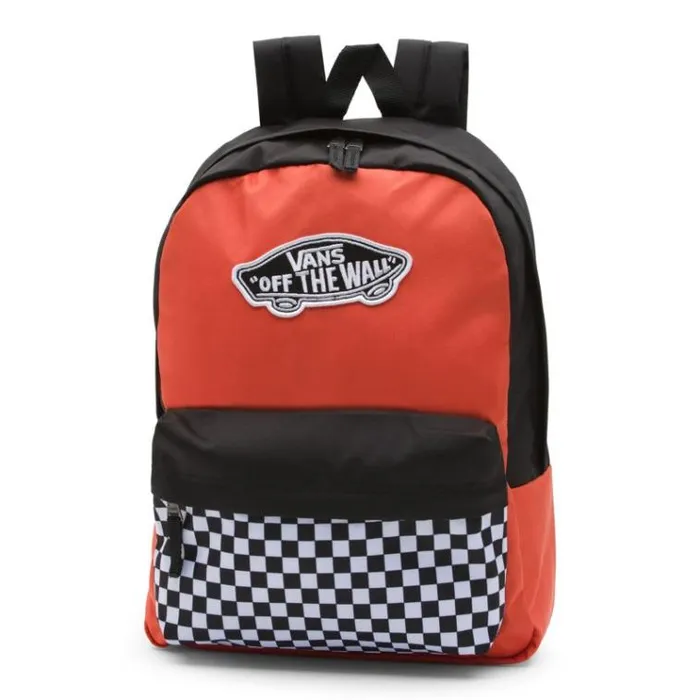 Vans Realm Backpack PaprikaCheckerboard MensWomens Backpacks and Bags