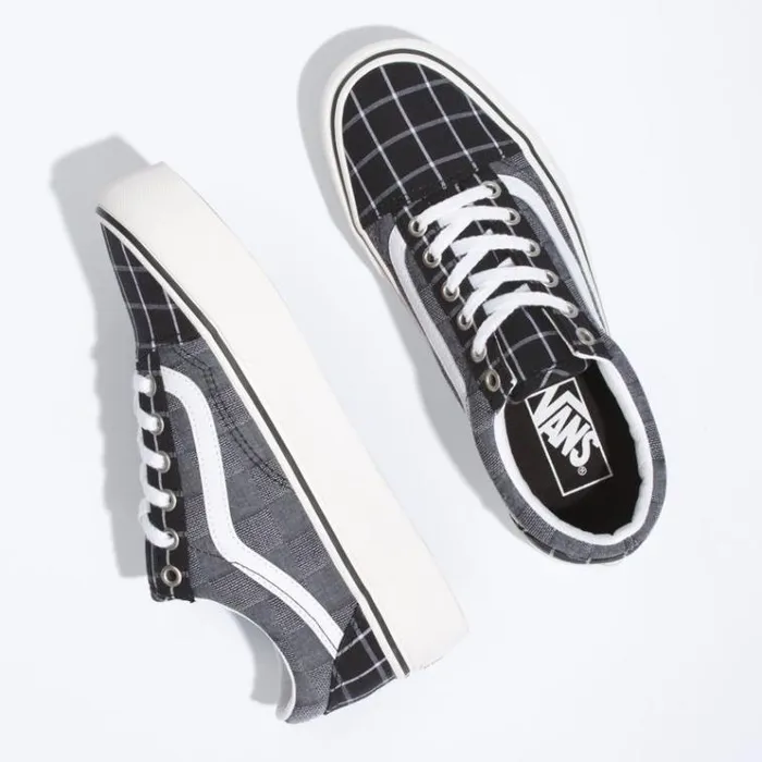 Vans Woven Check Old Skool Platform MultiBlanc De Blanc Womens Classics Shoes Vans Woven Check Old Skool Platform MultiBlanc De Blanc Womens Classics Shoes