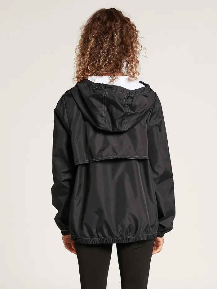 Volcom Jackets Wind It Up Jacket 8211 Black Black 8211 Womens