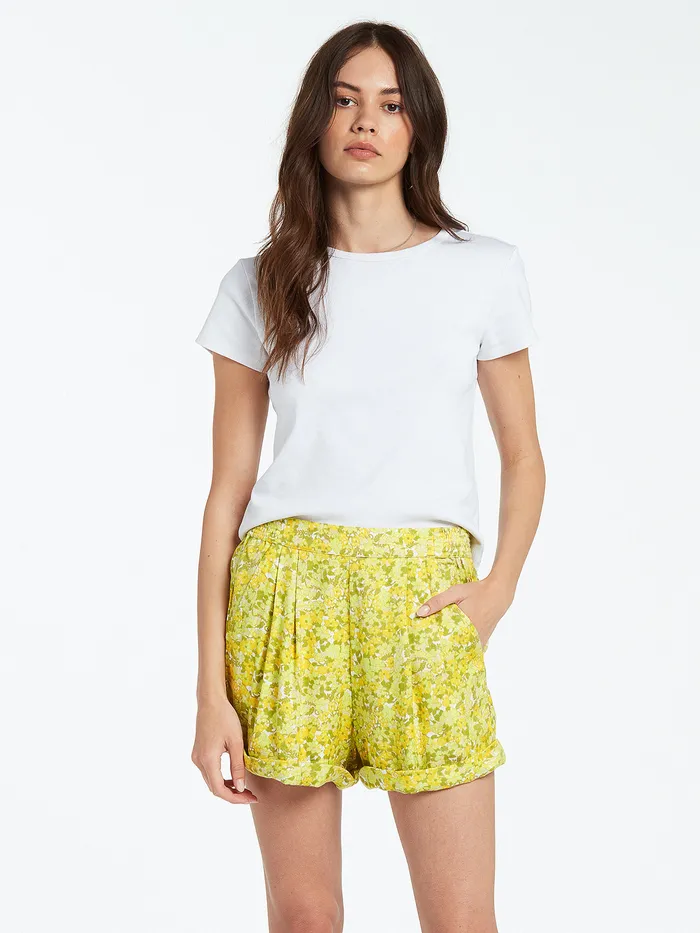 Volcom Shorts Wanna Have Sun Shorts 8211 Lime Lime 8211 Womens