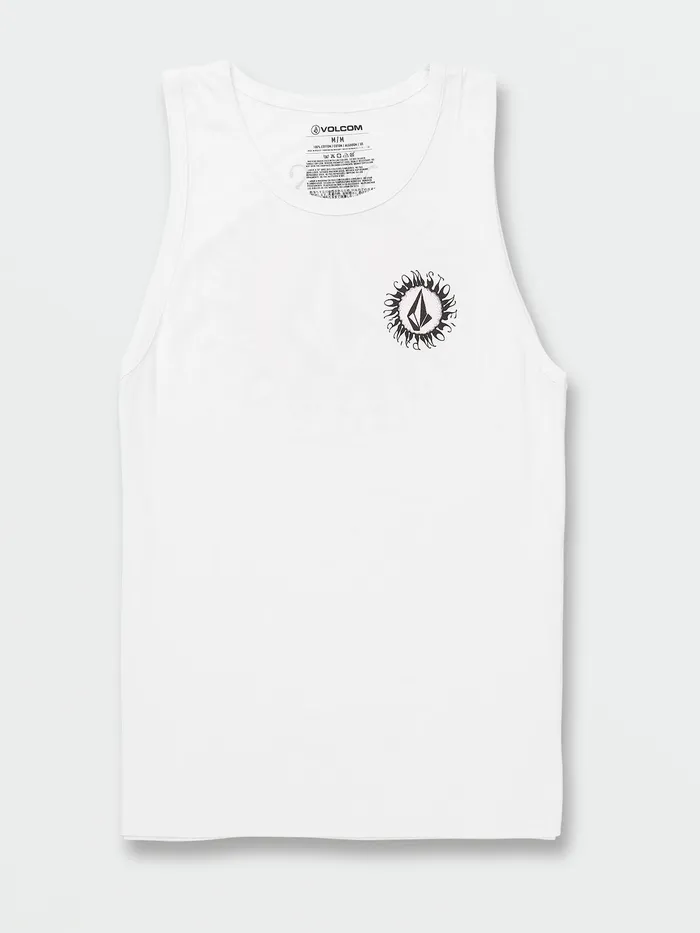 Volcom TShirts and Tanks Exuder Tank 8211 White White 8211 Mens