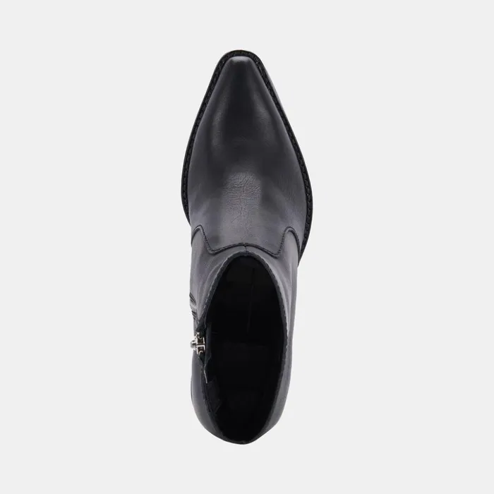 Volli Boots Black Leather Women Dolce Vita Boots and Booties