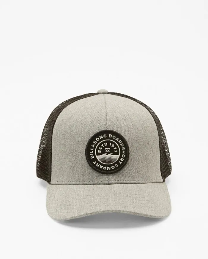 Walled Trucker Hat Grey Black Men Billabong Hats