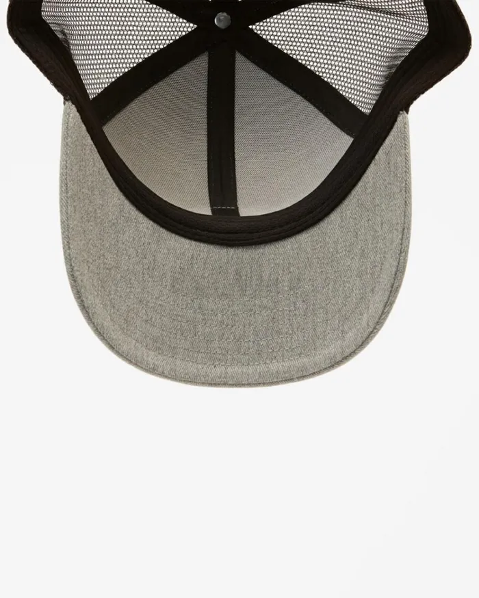 Walled Trucker Hat Grey Black Men Billabong Hats