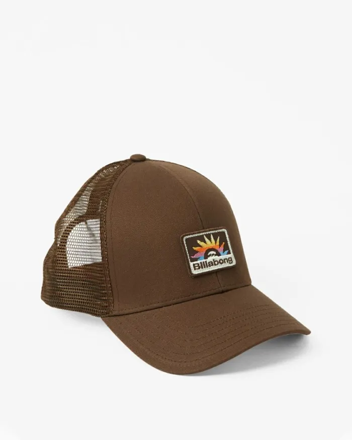 Walled Trucker Hat Mocha Men Billabong Hats