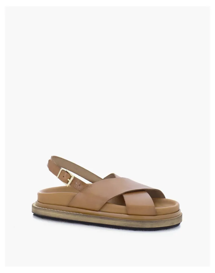 Women ALOHAS Leather Marshmallow Sandala Brown Madewell Sandals