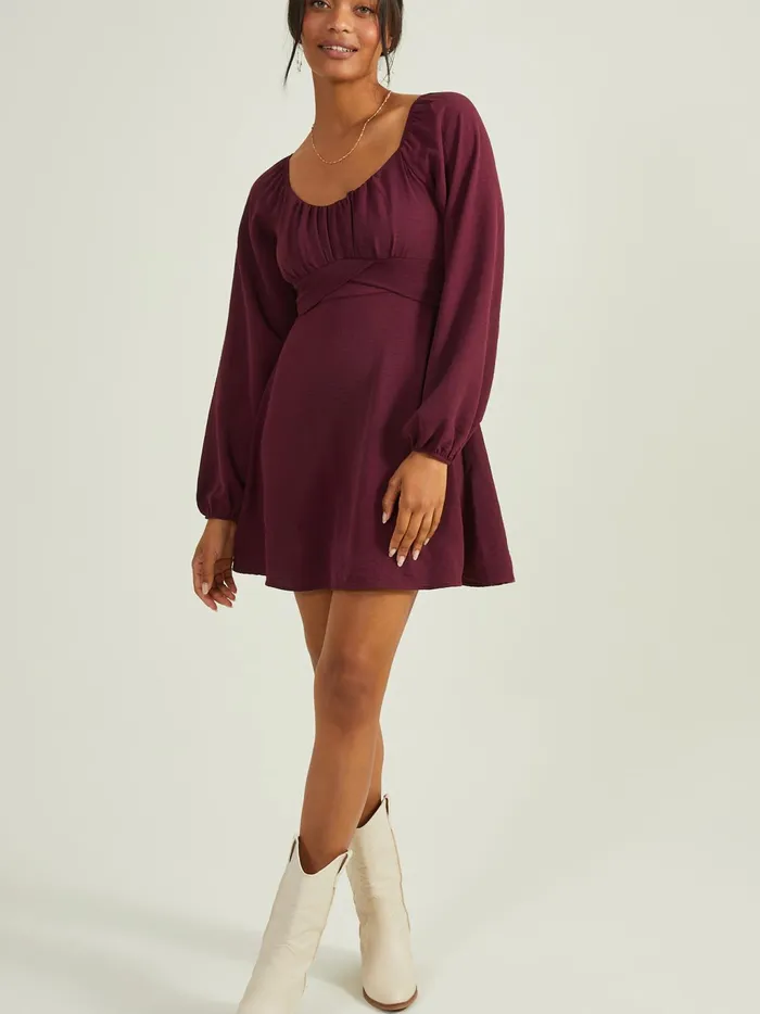 Women Altar039d State Casual Lola Crossover Dress Raisin