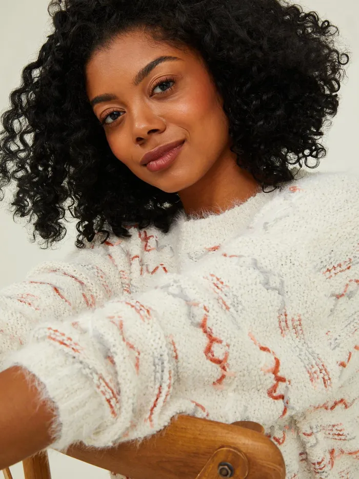 Women Altar039d State Sweaters Annie Eyelash Sweater Ivoryrust
