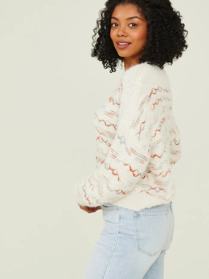 Women Altar039d State Sweaters Annie Eyelash Sweater Ivoryrust