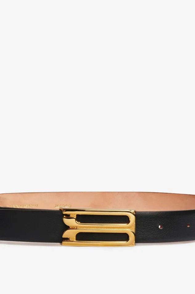 Women Belts Victoria Beckham Frame Buckle Belt In Black