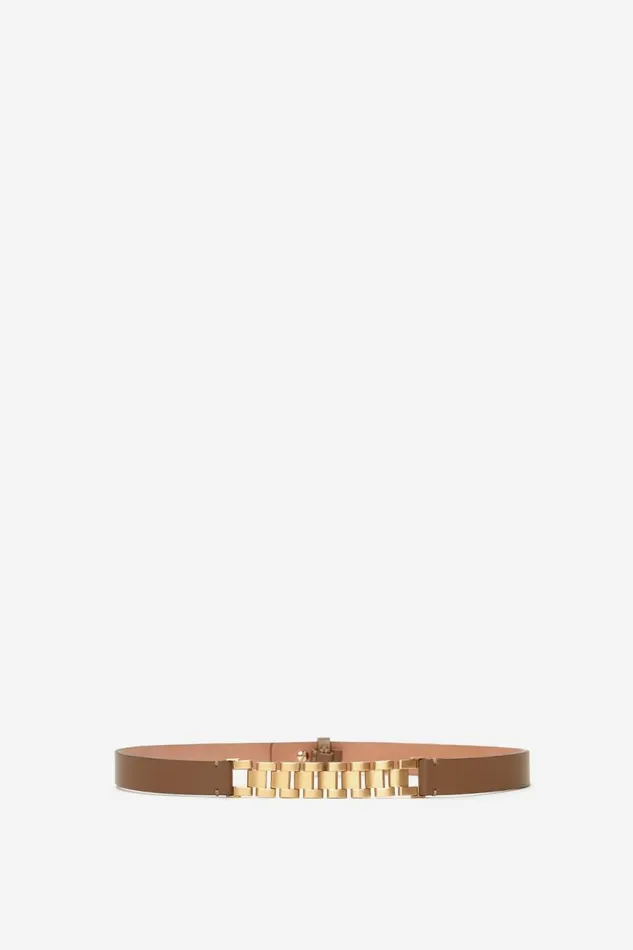 Women Belts Victoria Beckham Watch Strap Detail Belt In KhakiBrown